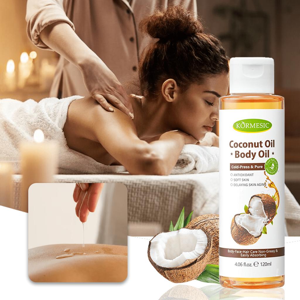 1PC Coconut Body Massage Oil, Personal Body Care Essential Oil,Moisturize And Hydrate Skin,Soften An