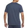 Nike T-shirt Girocollo Logo Colore Unico Heritage Uomo Top Blu DM5440-437