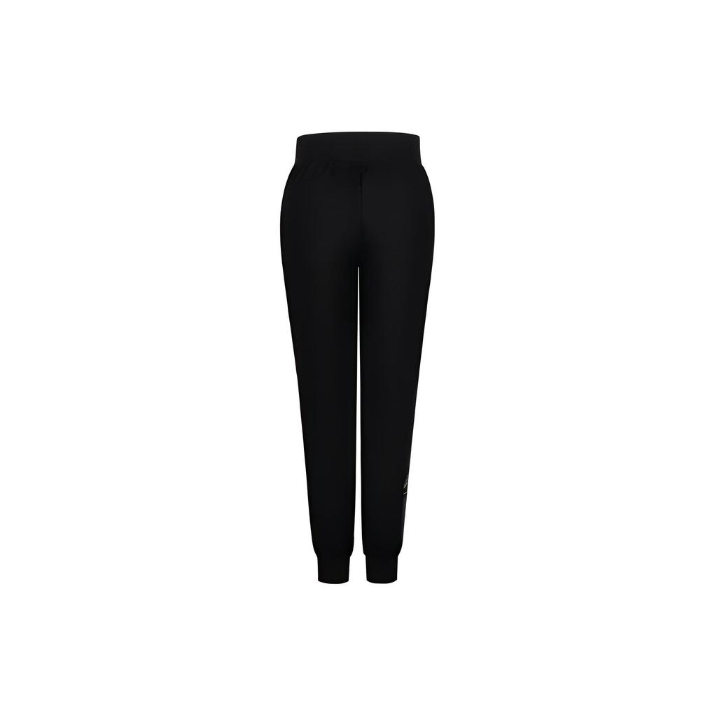 Asics Solid Color Outdoor Casual Elastic Drawstring Cuffed Knitted Sports Pants Women Bottoms Black 2032C827-001
