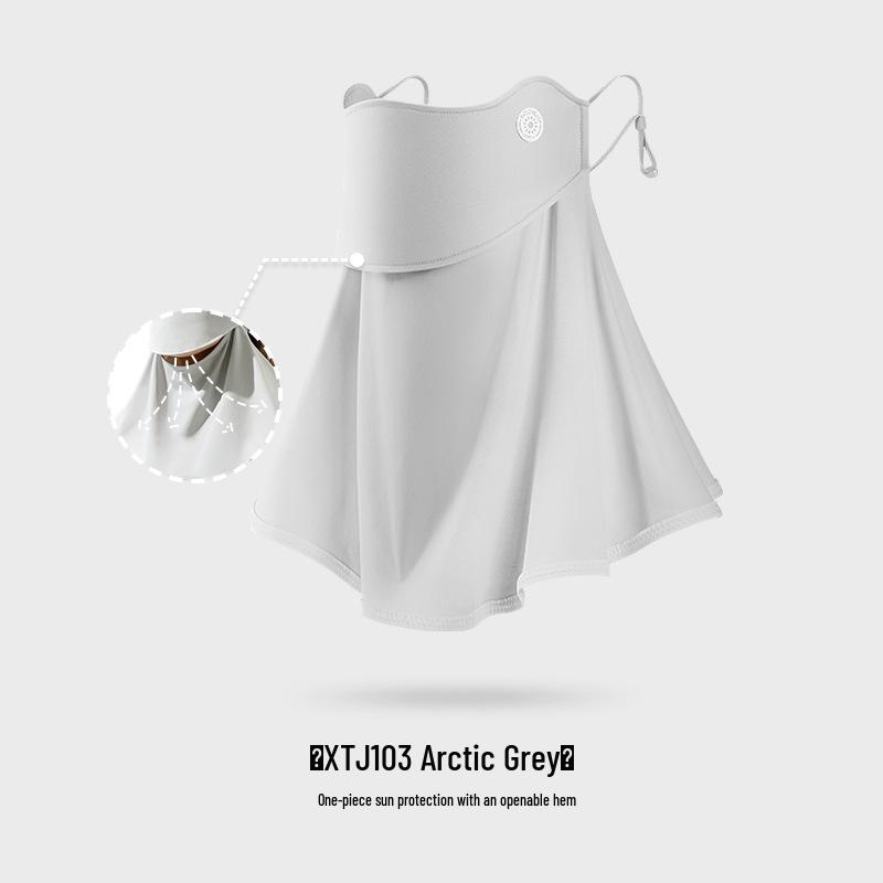 Damen Eis Seide UV-Schutz Gesichtsmaske mit Rouge-Verlauf und Augenwinkelabdeckung - XKZ43