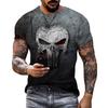 New Handprint 3D Printed Pattern Abstract Personalized Street Men's Casual Loose T-shirt