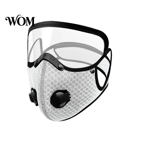 Fog-proof Safety Mask Cycling Face with Eye Shield, Breathing Valve, Lightweight Breathable Protection Windproof Dust-proof Adjustable Goggle