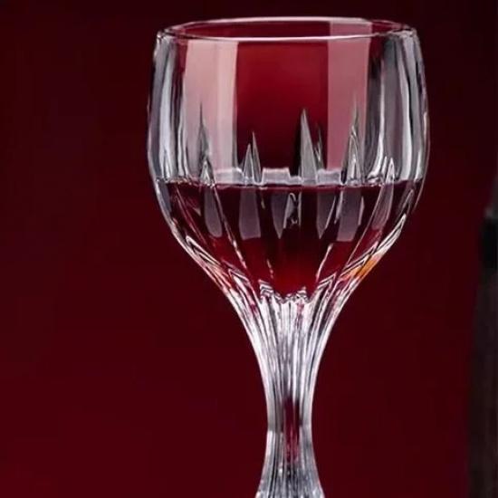 European high-end and exquisite lead-free gold glass wine glasses, household thickened crystal wine glasses handicrafts 300ml прозрачный