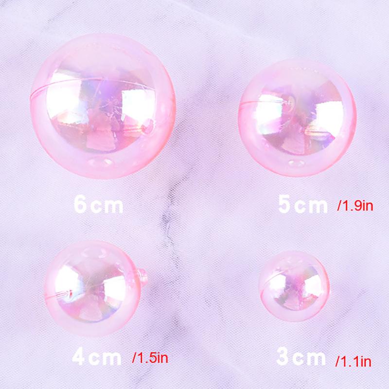 Colorful Spherical Cake Top Transparent Balloon Cupcake Diy Decoration Birthday Party Wedding Anniversary Decoration