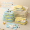 Travel Organizer Set With Waterproof Compression Bags For Luggage Packing Efficiency