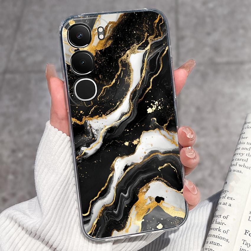 Cute Casing For Vivo Y19s Y19 Y17s Y17 Y16 Y15 Y13 Y12 Y11 Phone Covers Cute Penguin Frog Housing Clear TPU Non Slip Silicone Soft Shell For Vivo Case