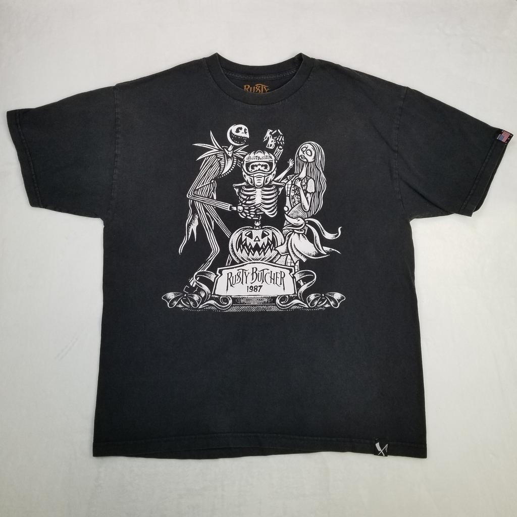 Rusty Butcher Men's Black Halloween Limited Edition Graphic Size XL Unisex T-Shirt