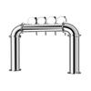 4 Faucet Beer Dispenser Reflective Arch 4head