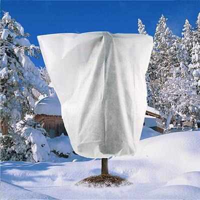 Winter Plant Cover Freeze Protection Tree Frost Fabric Warm Cloth Drawstring Bag for Yard Garden Plants Small Tree Against Cold