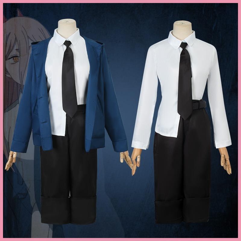 Chainsaw Man Chainsaw Man Anzug Pava Cos Animation Uniform Set Vollständiges Set Perücke Cos Anzug Damenbekleidung