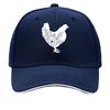 Decoração de Parede de Metal com Silhueta de Galinha Floral Chapéu Hip Hop Moda Esportes ao Ar Livre Boné de Baseball Sanduíche