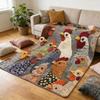Vintage Rooster Fleece Blanket Soft Flannel Throw with Rooster All-Season Cozy Blanket Fun Chicken Head Pattern Plush Blanket
