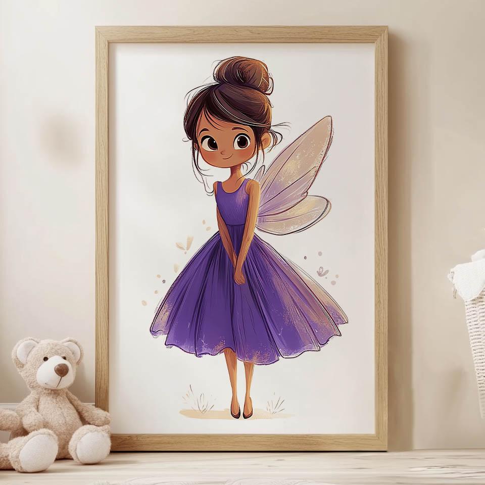 Poster Lovely Fairy Poster Lovely Fairy, 40X50 Cm, Black Aluminum Frame, 230 Gsm Matte Paper