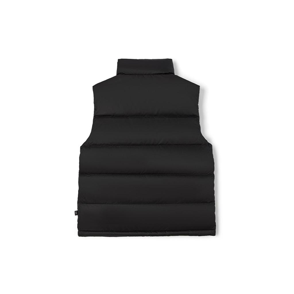 Vans Reversible Fleece Color Block Checkered Down Vest Unisex Vests Black White VN00090TYB2