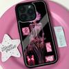 Sexy Pink Skull Phone Case Silicone PC+TPU Case For IPhone 16 14 11 12 15 13 Pro Max Plus Hard Cover