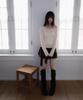ROSEFRANTZ Balloon Check Belted Miniskirt [Brown]