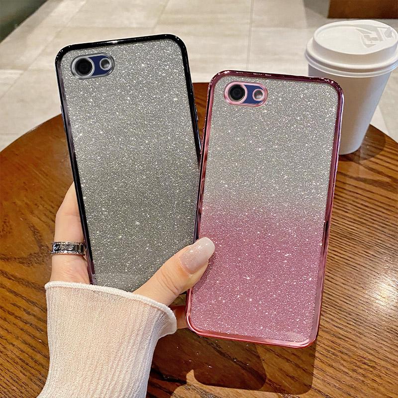 Shockproof Luxury Bling Glitter Phone Case For OPPO A74 A76 A78 A79 A83 Electroplate Sequins Soft TPU Cover For OPPO A76 4G Case