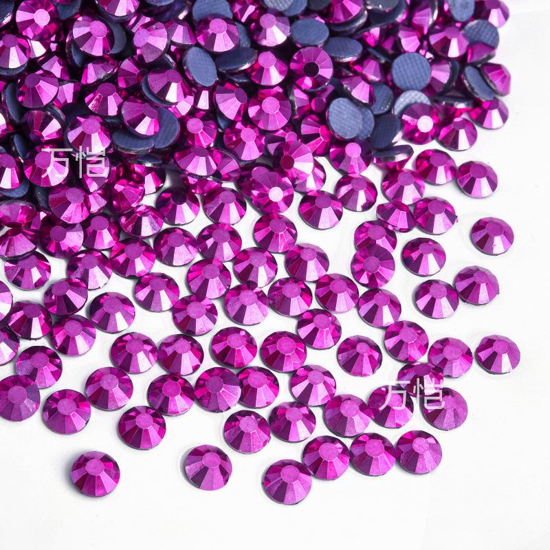Imitation Glass Hot Diamond Rhinestone, Hot Melt Adhesive Bottom Protein Porcelain White Diy Crystal Beauty Clothing Accessories