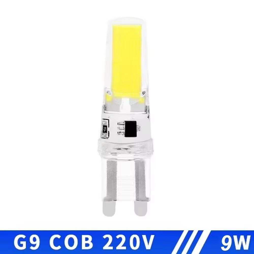 5pcs/lot G4 LED COB Lamps Dimmable 6W 9W COB LED Bulb AC/DC 12V 220V LED G9 COB Spotlight Chandelier Lighting Replace Halogen