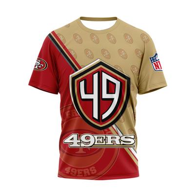 Summer Round Neck 3D Rugby Jersey Print Top Fashionable Casual Short Sleeved Men's T-shirts