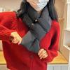 Women Cotton Down Cotton Scarf Ring Snood Scarves Thermal Warm Scarf Neck Warmer Winter Down Scarf Hiking Climbing Ski Scarf