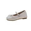 French Fairy Style Bow Shallow Mouth Single Shoes Female 2025 Spring and Summer New Korean Version Soft-soled Ballet Small Single Shoes Female