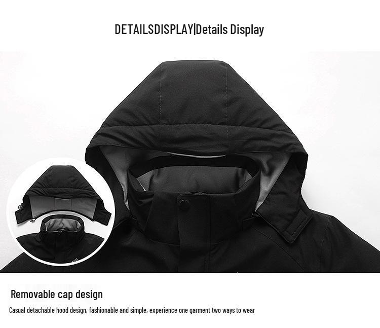 Ropa interior térmica inteligente con calefacción eléctrica USB: Chaqueta Deportiva Unisex de Largo Medio para Actividades al Aire Libre