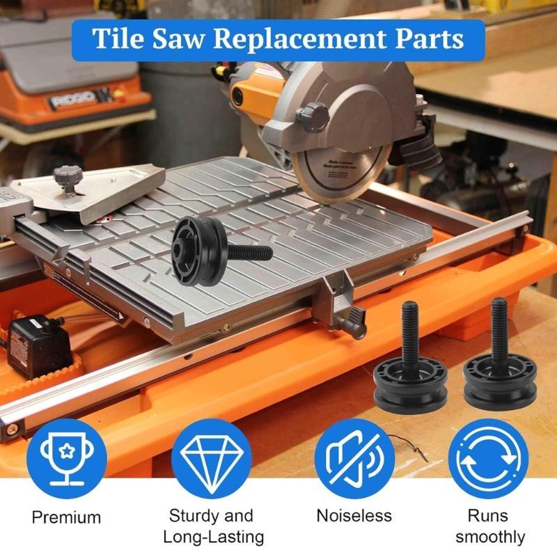 Pack Of 3 High Quality Replacement Roller Wheel For Tile Chainsaws With Quiet Bearings And Sturdy Construction
