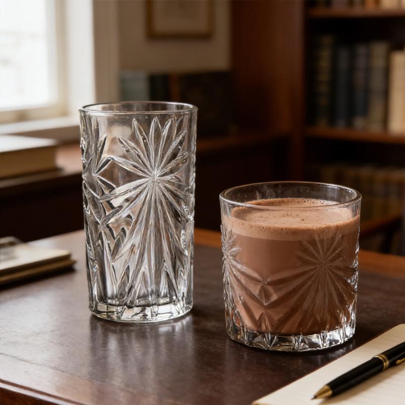 310ml/320ml Whiskey Brandy Cups Cocktail Glass Engraved Glass Cup Party Luxury Transparent Juice Milk Beverage Mugs Drinkware