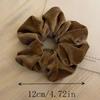 Winter Plüsch Weich Einfarbig Scrunchie für Frauen Vintage Elastizität Gummibänder Haargummis für Pferdeschwanz Kopfschmuck