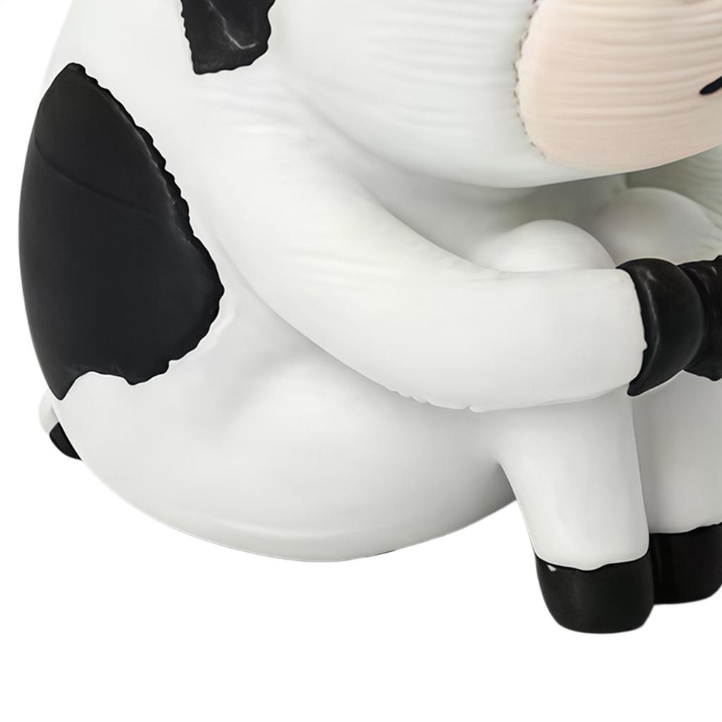 3D Printed Cow 3D Printed Funny Collectible Desk Decoration Farm Animal Figure Toys For Kids Adults Desk Office Bookshelf
