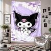 Wall TapestryKuromi Art Hanging Cloth Decorative Background Cover for Room Decoration