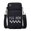 Cat and Dog Paw Print Mobile Phone Bag Small Crossbody Messenger Bag for Animal Lovers