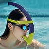 Adult Swimming Snorkel Tube, Snorkelling Training Front Breathing Tube Center Mount Silicone Mouthpiece Freestyle Breathing Tube