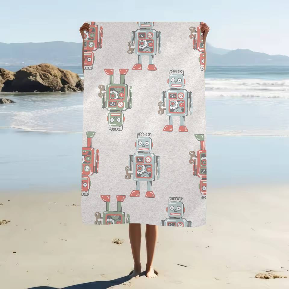 

Cute Cartoon Animals Dinosaurscats Microfiber Beach Towel Absorbent Quick Dry Soft Yoga Swimming Resort Mountain Climbing Towel W40*H60(CM)