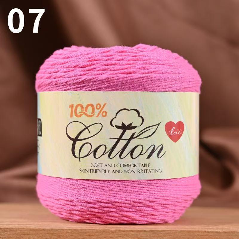 75g Medium Cotton Yarn Cake for Baby Sweater & Crochet Hat - Skin-friendly, Hand-knitted