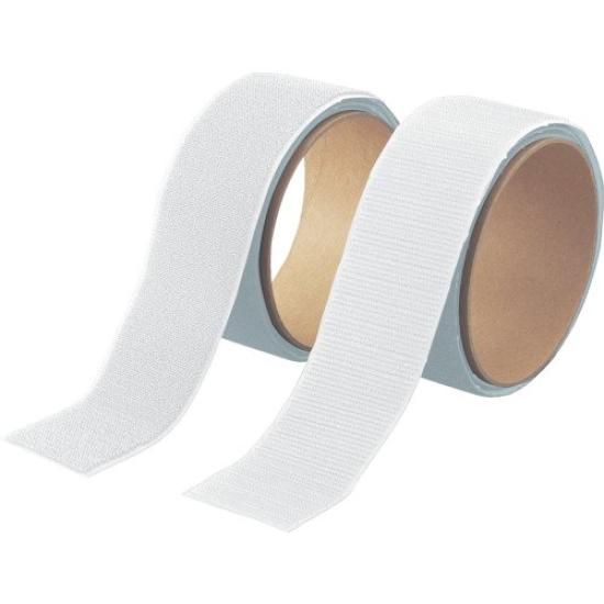 

TRUSCO Velcro Strong 50mm x Set, Adhesive, 1m, White, TMSD-W белый