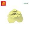 Non-Toxic 87Pcs/Lot 15469Flower Base With 4 Holes Building Blocks Moc Accessories Compatible With Assembles Bricks Children Toys Gi