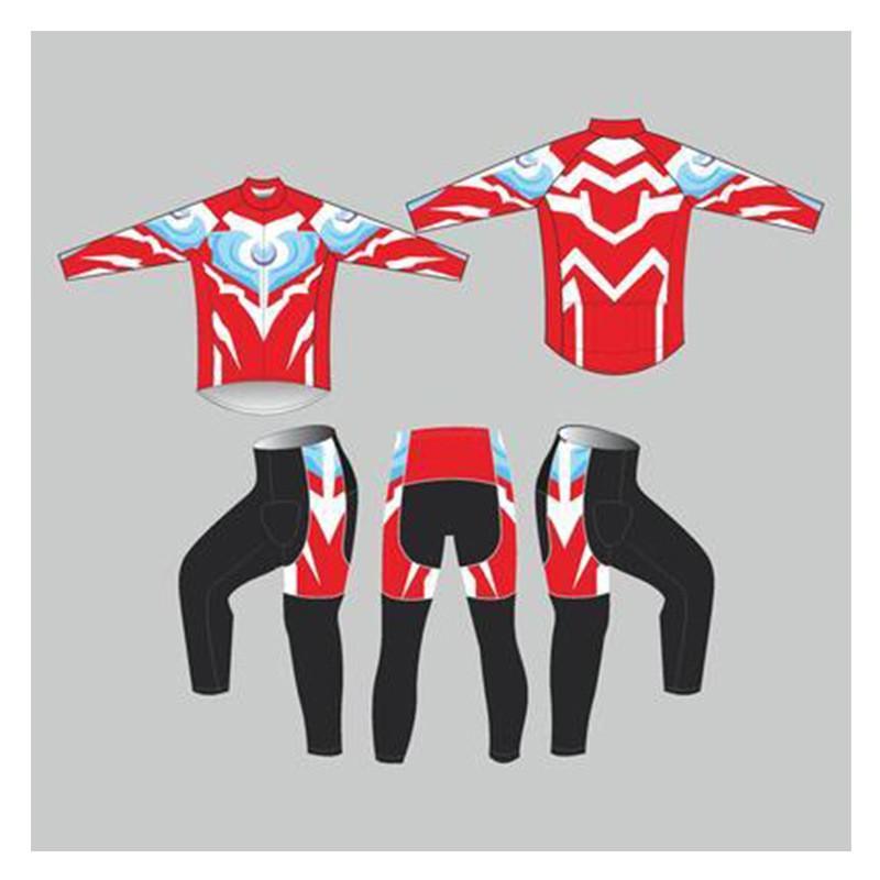 1 Kids Long Sleeve Cycling Jersey Set Unisex Sportswear Bike Scooter Balance Roller Skating Cartoon Print