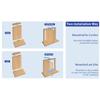 1Set of Stainless Steel Door Pivot Hinges for Wooden Doors, Heavy Duty Hidden Hinges360Degree Heaven and Earth Hinge