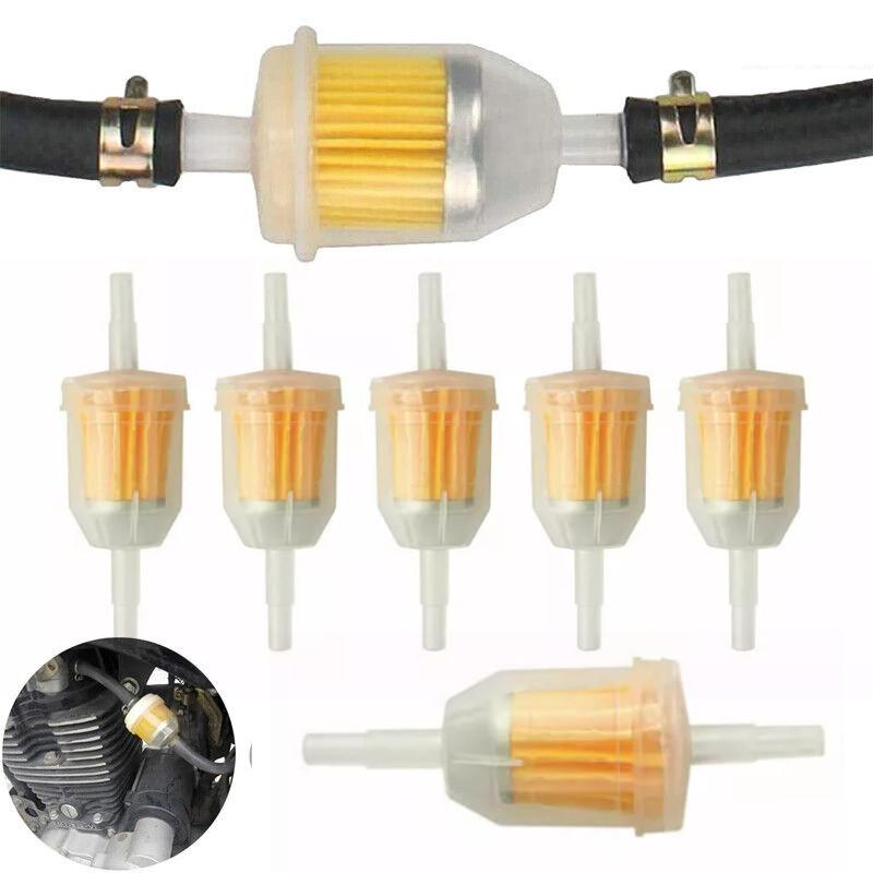 Filter Universal Petrol Inline Fuel Filter Fits 68mm Pipe For Atv Motorcycle