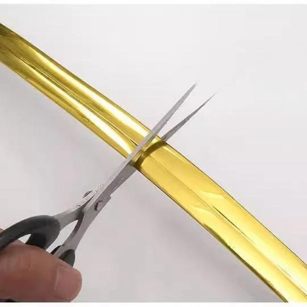 1pc 118.11inX0.79in Self adhesive desktop edge wall corner decorative strip, DIY PVC wall corner skirting decorative strip