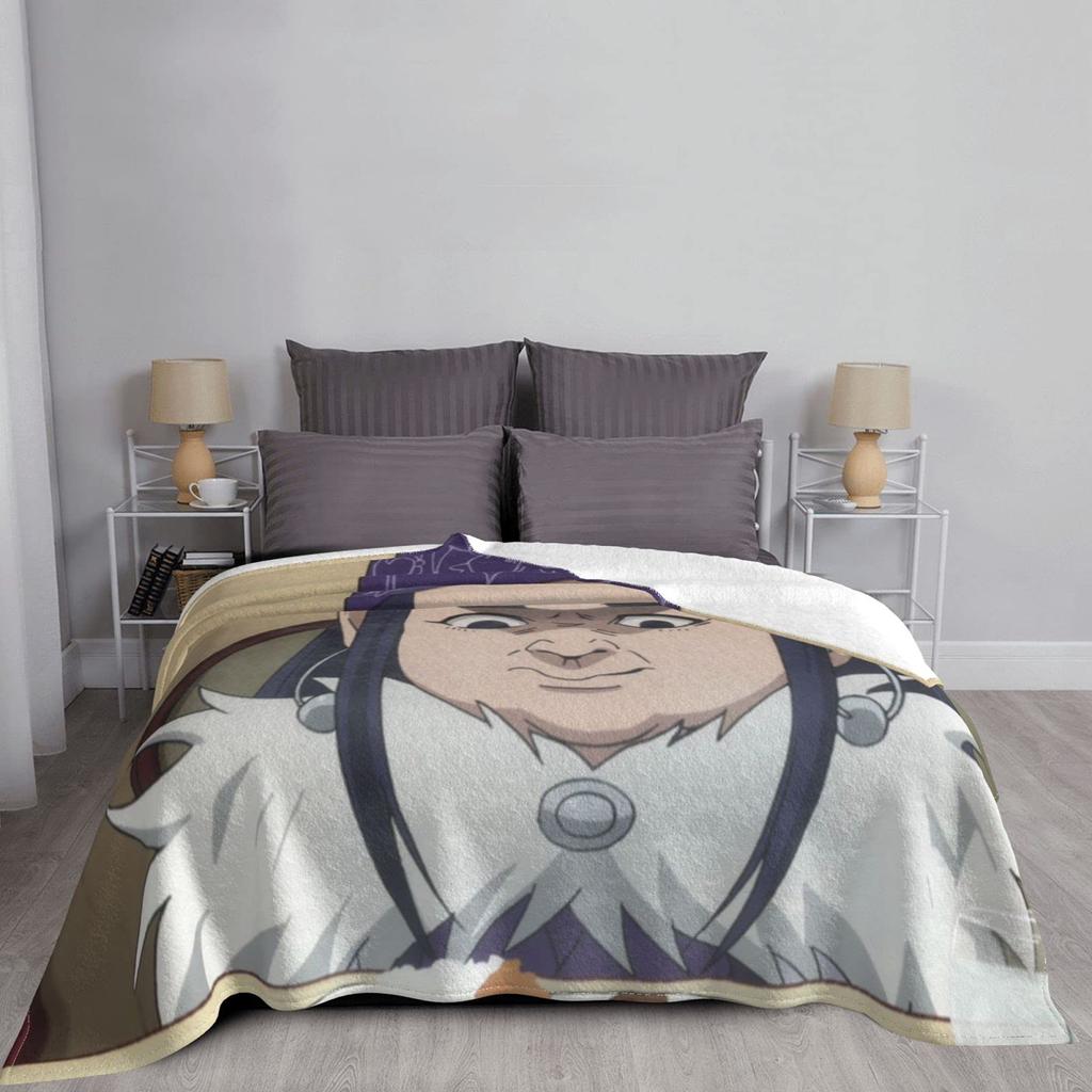 Golden Kamuy Fluffy Flannel Stylish Washable Throw Warm and Blanket, Blanket, All-Season Blanket, Cute, 100125cm (50"x40")