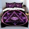 Geometric Mystic Design Set Soft Comfortable Duvet Cover Bedding Set Included 1*Duvet Cover & 2*Pillowcases, Gift