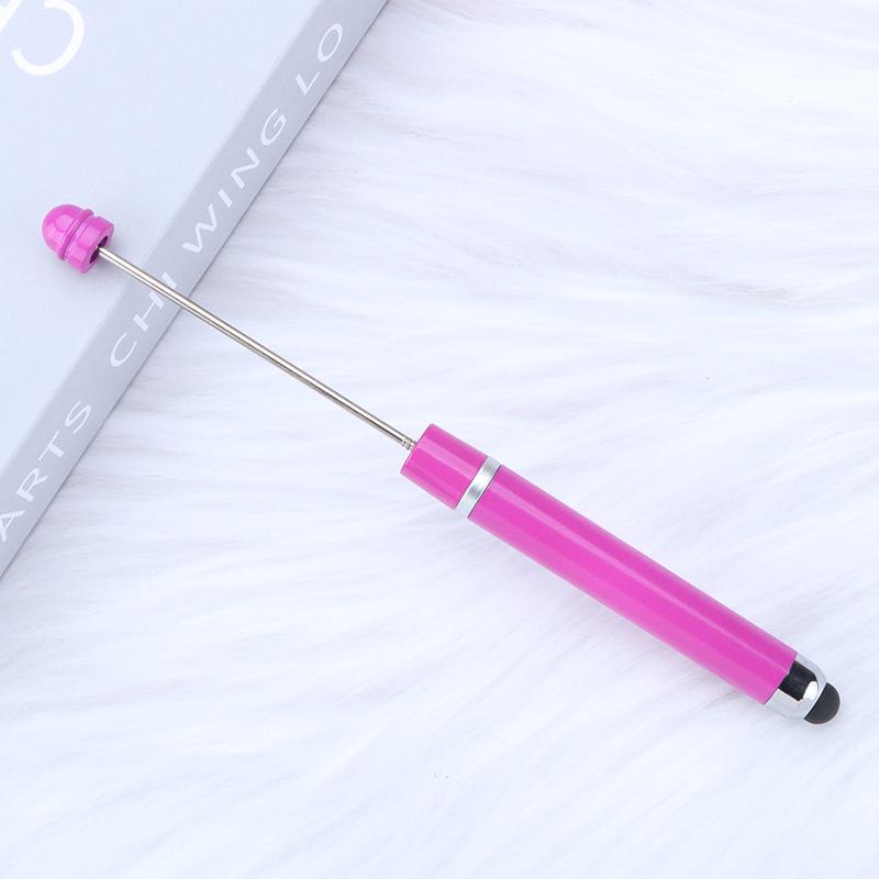 Multi-functional Touch Screen Beading Ballpoint Pen with Extended Rod for DIY Cute Bead Design