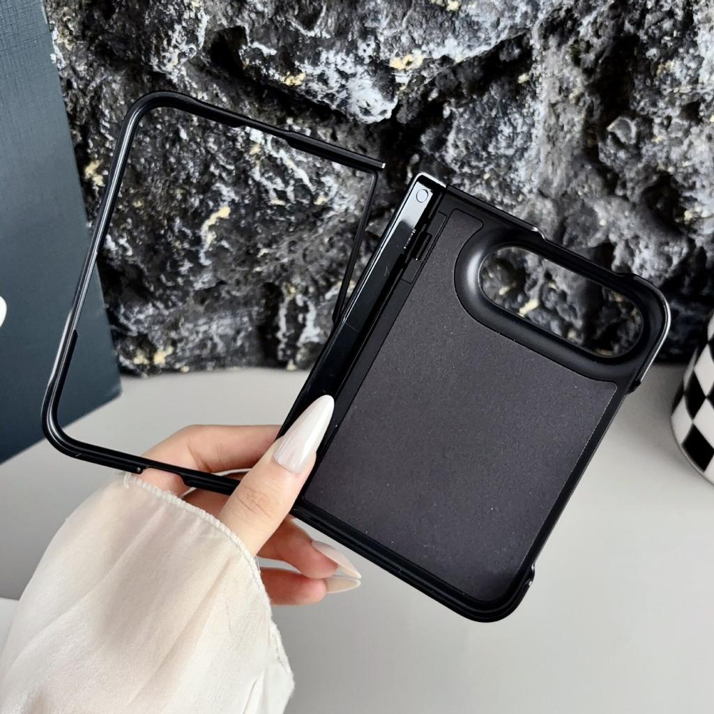 For iPhone Duo Fold Case Luxury PU Leather Skin-friendly Magnetic Protective Back Cover MagSafe Wireless Charging Phone Shell