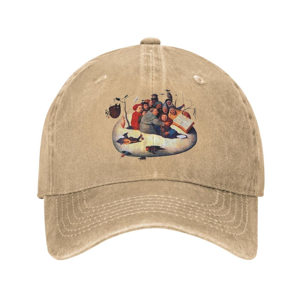 Concert In the Egg HieronymusBosch Unisex Baseball Caps Distressed Cotton Hat Retro Outdoor All Seasons Adjustable Headwear