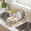 Detachable Drip Tray Dishcloth Drying Rack Rustproof Metal Kitchen Organizer  Household Kitchen