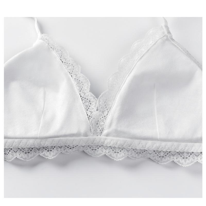 Noi cupe triunghi sexy europene și americane fără inel de oțel sutien de modă lenjerie de corp din dantelă