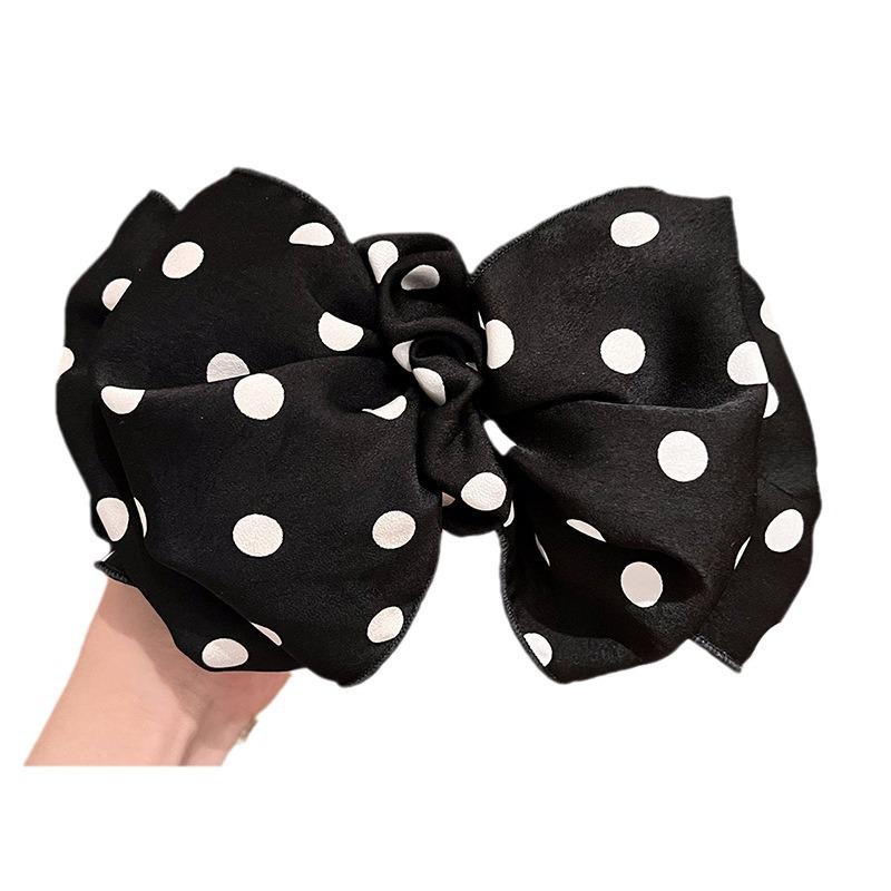 Polka Dot Big Bow Hair Clip - Fairy Style Summer Accessory for Women